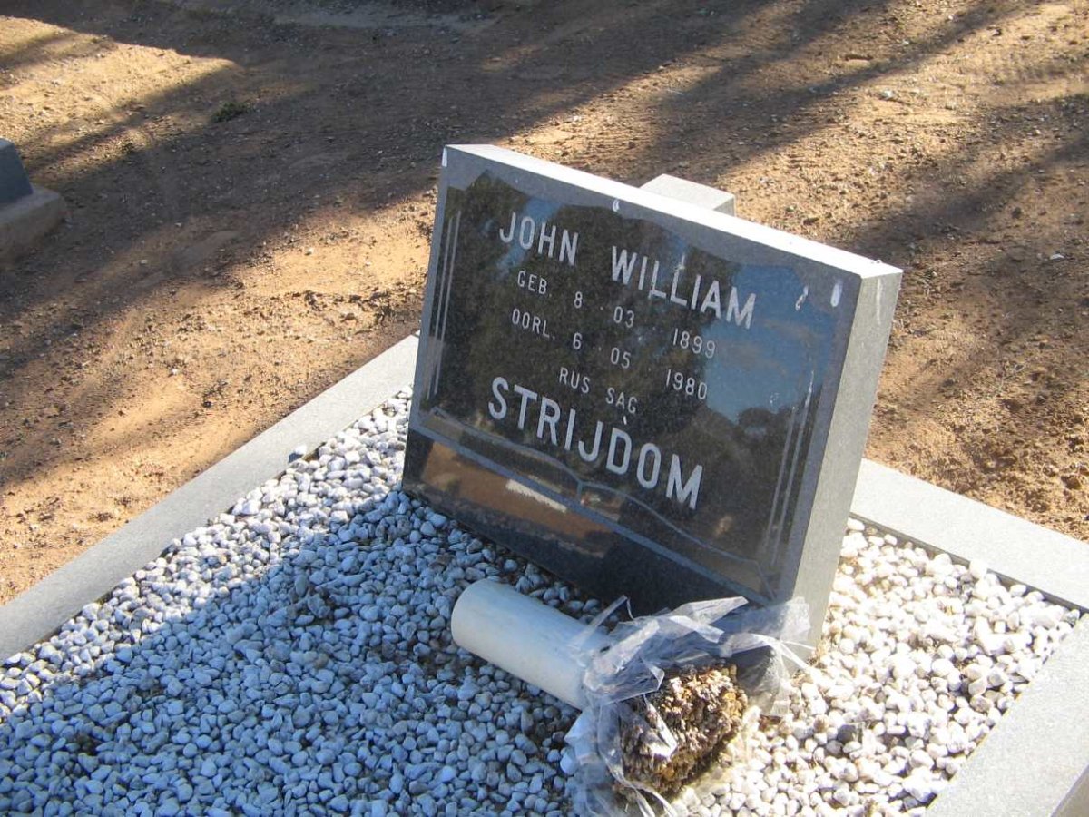 STRIJDOM John William 1899-1980