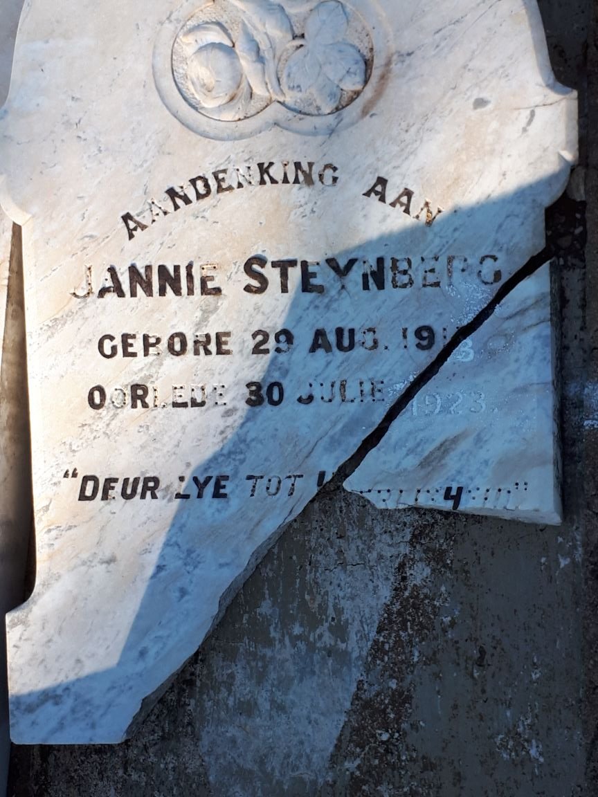 STEYNBERG Jannie 1913-1923