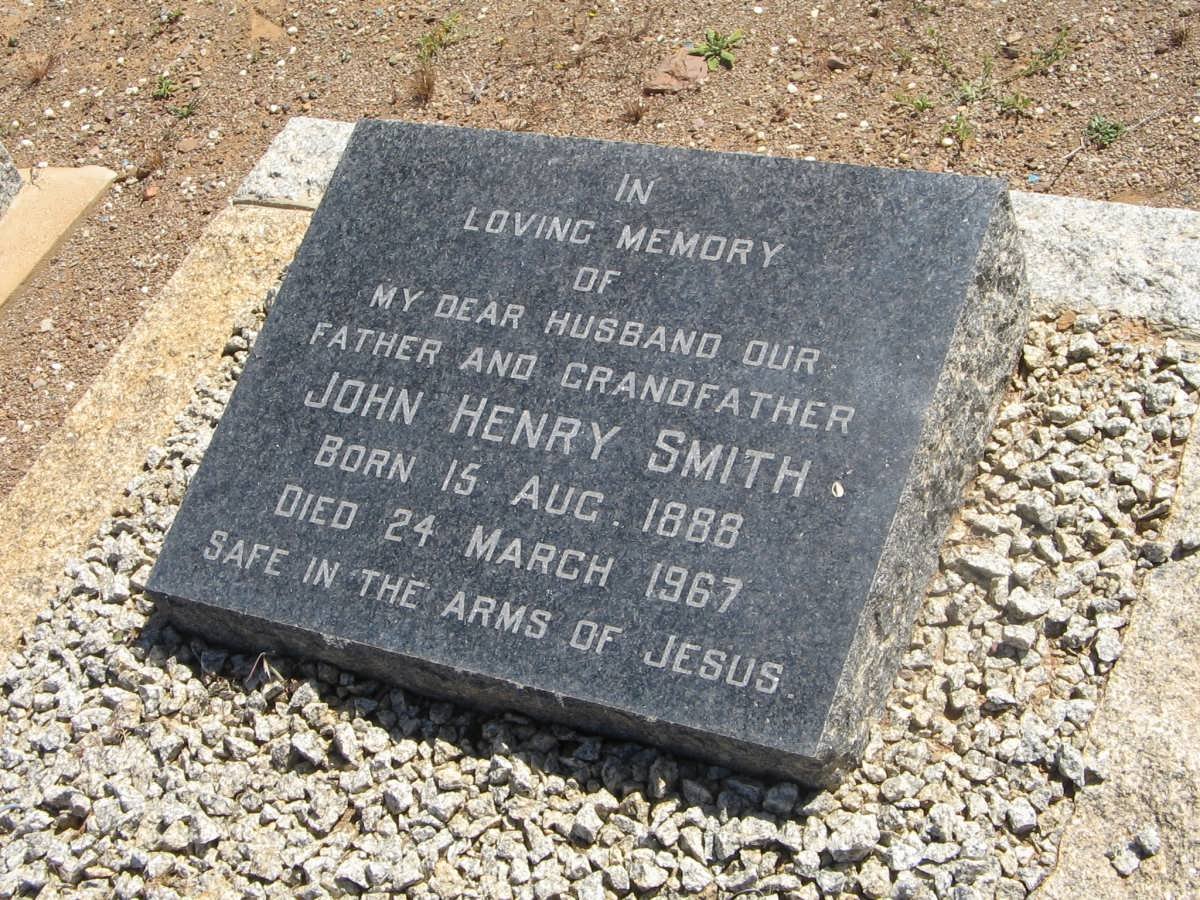 SMITH John Henry 1888-1967