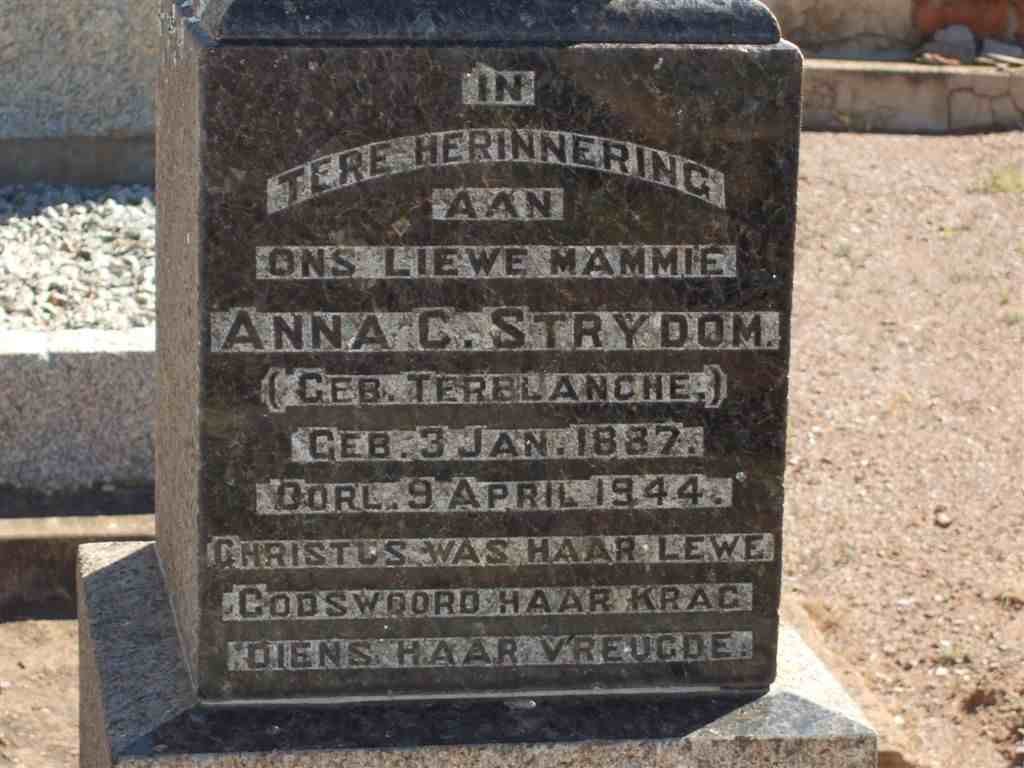 STRYDOM Anna C. nee TERBLANCHE 1887-1944