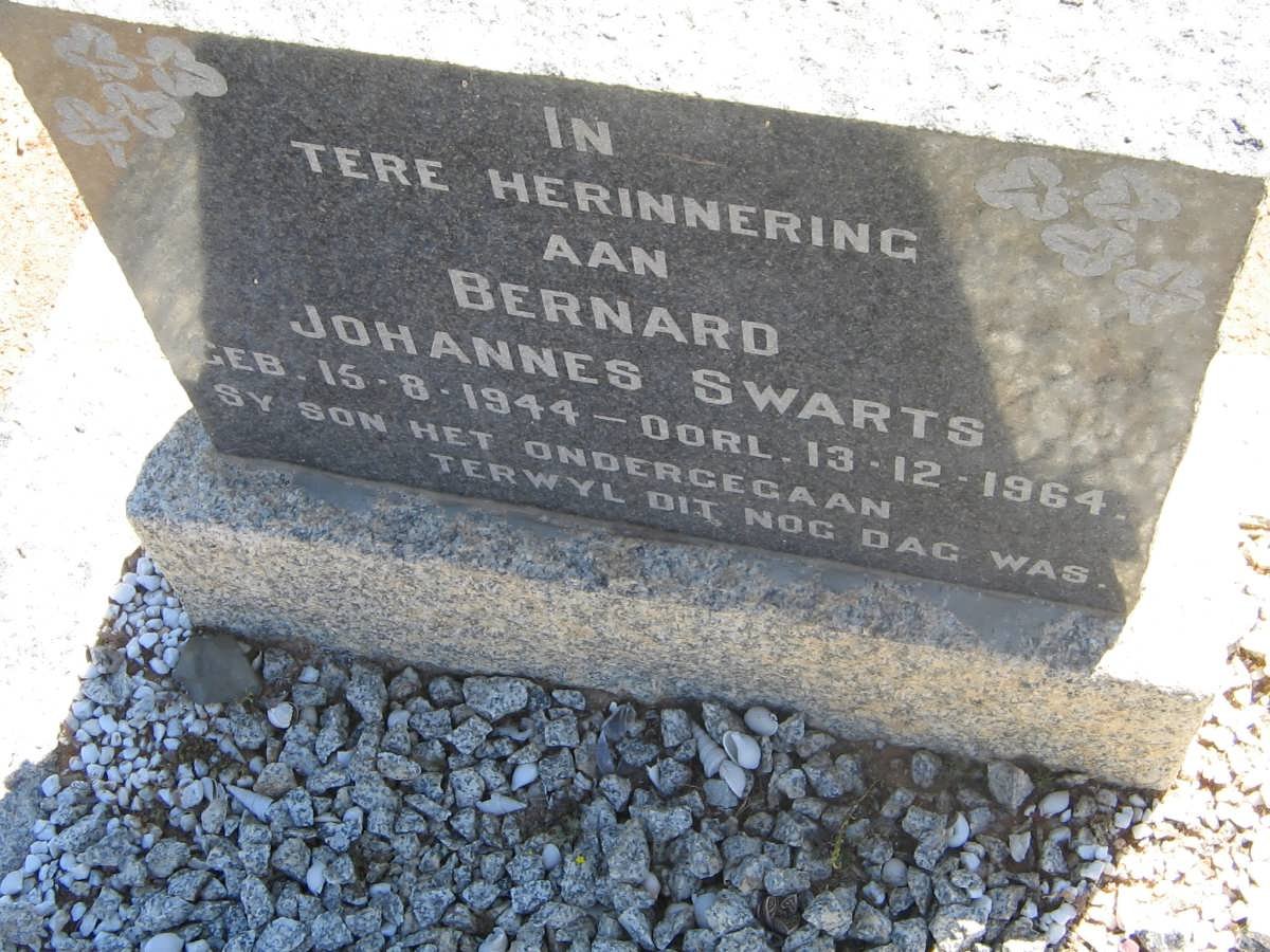 SWARTS Bernard Johannes 1944-1964 