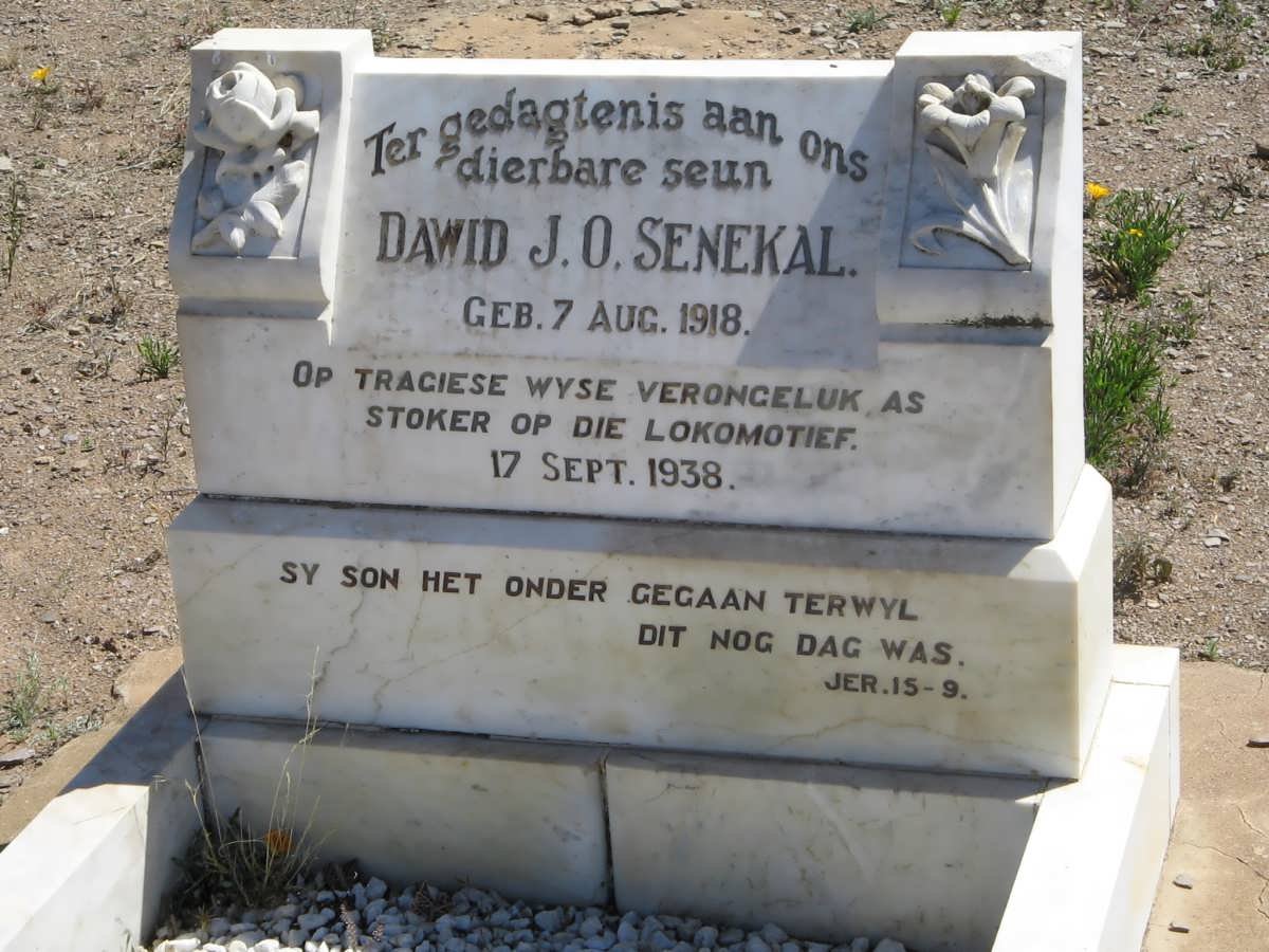 SENEKAL Dawid J.O. 1918-1938