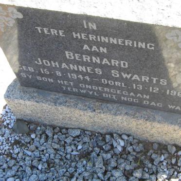 SWARTS Bernard Johannes 1944-1964 