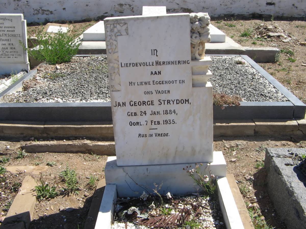 STRYDOM Jan George 1884-1935