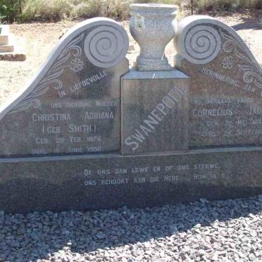 SWANEPOEL Cornelius Jacob 1874-1941 &amp; Christina Adriana SMITH 1876-1956