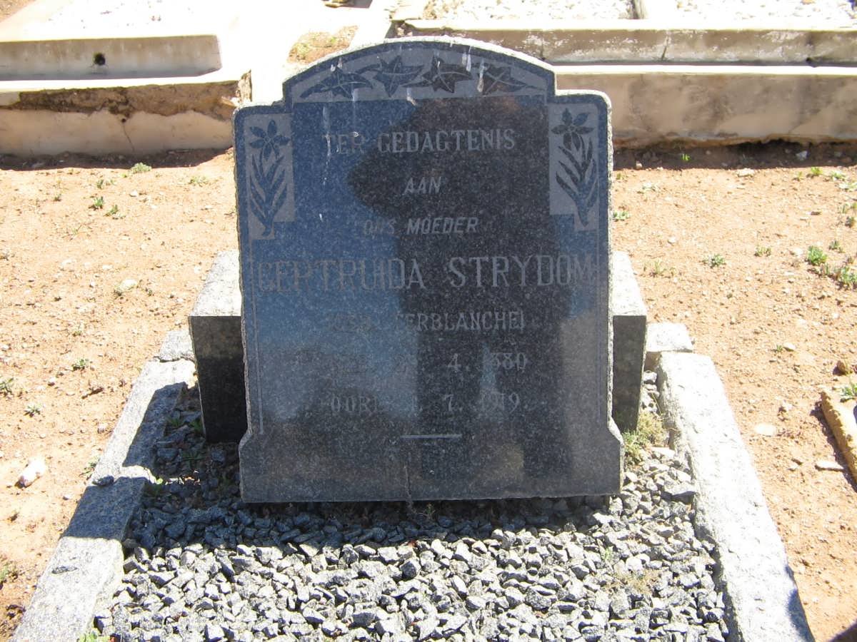 STRYDOM Gertruida nee TERBLANCHE 1880-1919