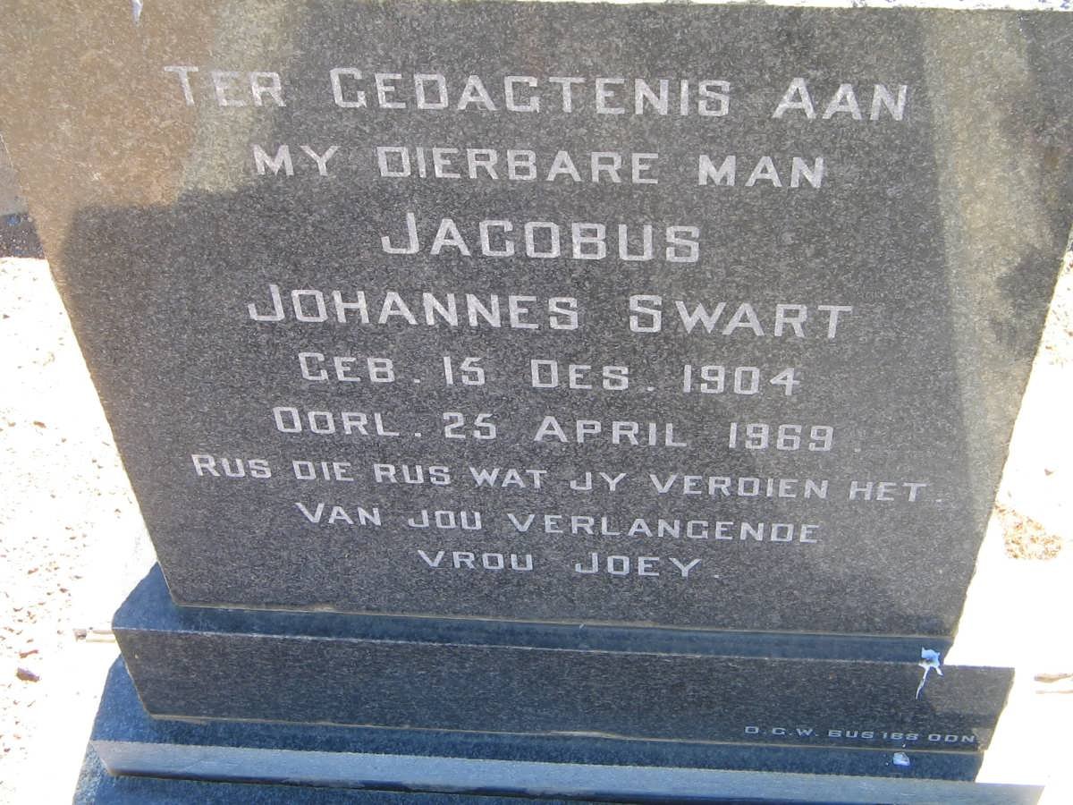 SWART Jacobus Johannes 1904-1969