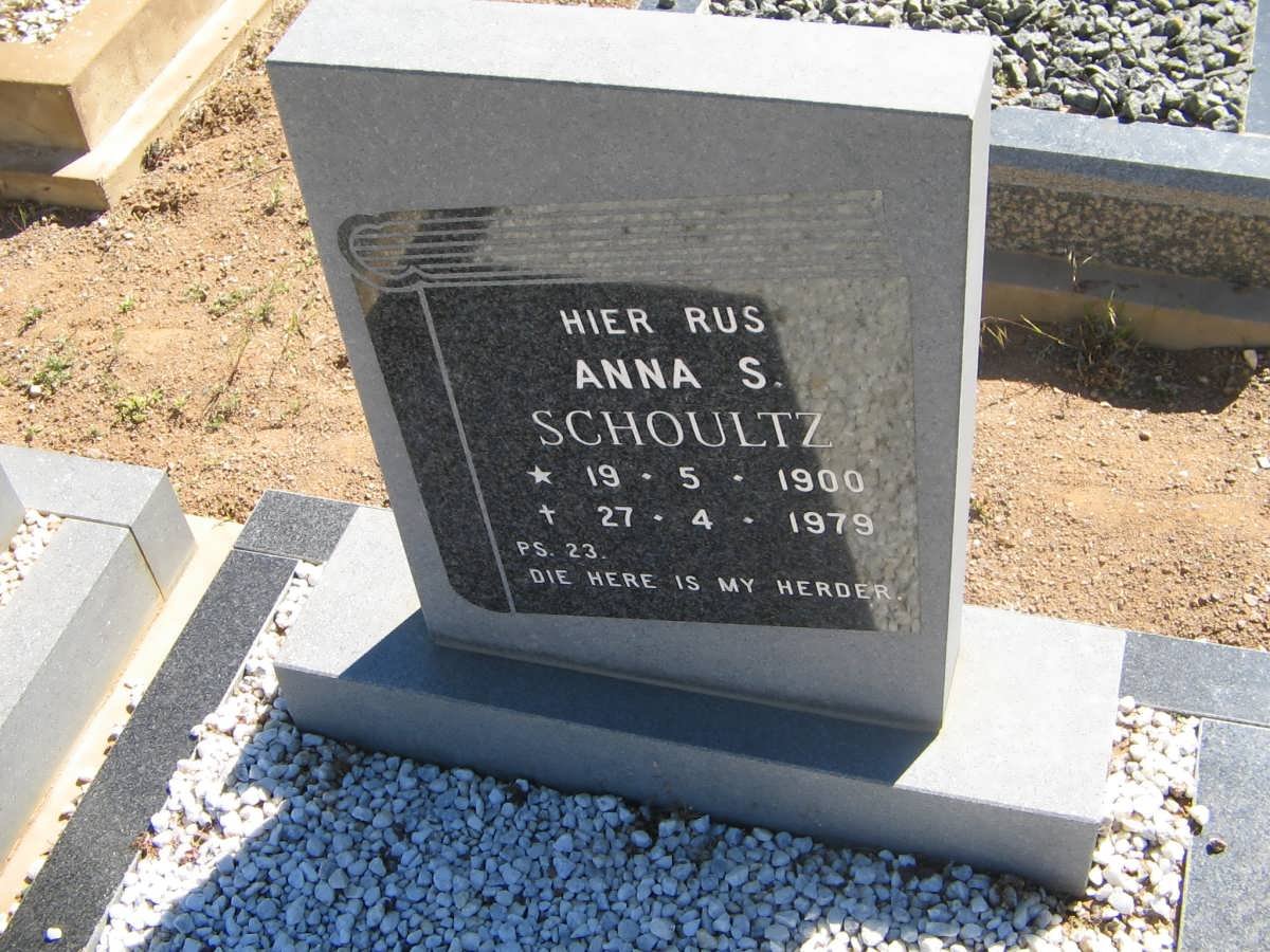 SCHOULTZ Anna S. 1900-1979