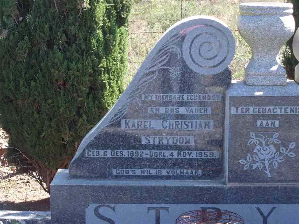 STRYDOM Karel Christian 1892-1959