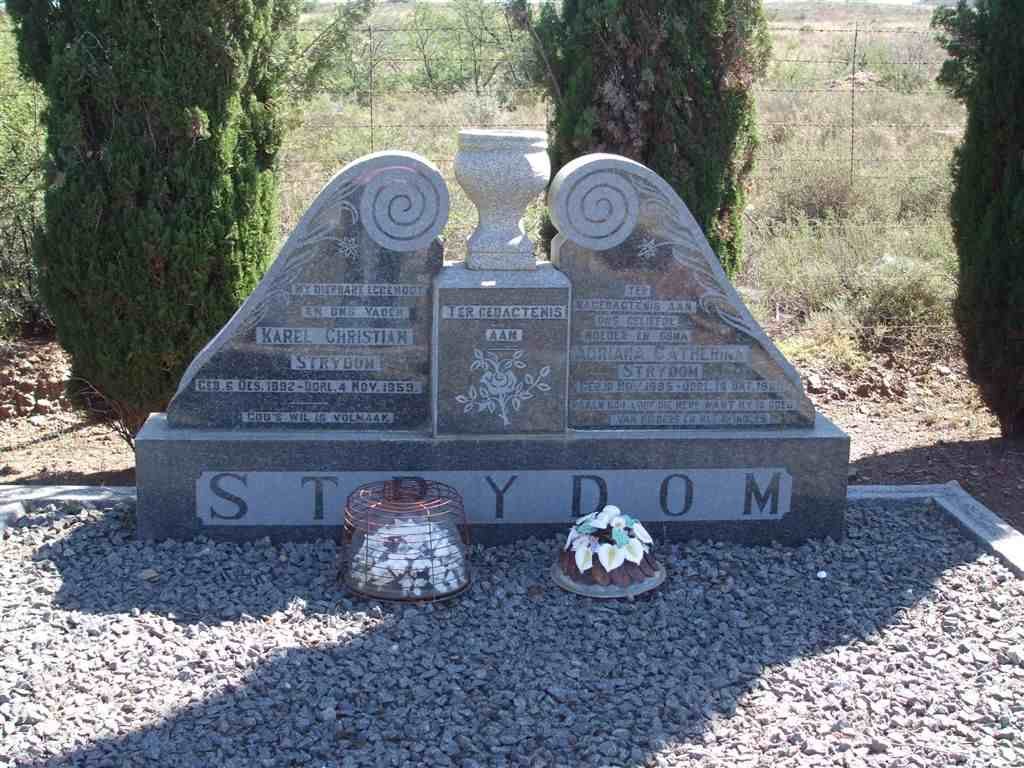 STRYDOM Karel Christian 1892-1959 &amp; Adriana Catherina 1895-1980