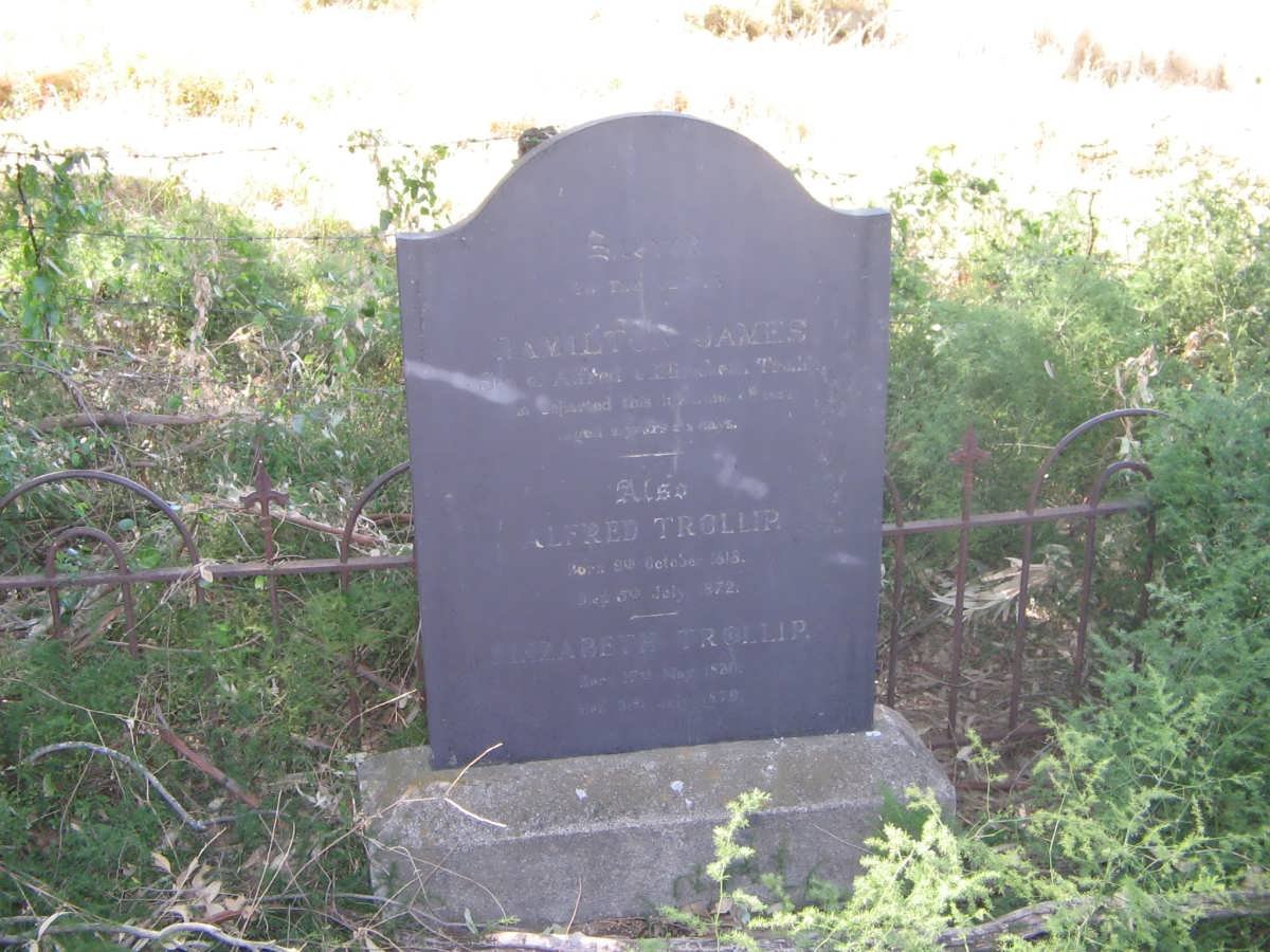 TROLLIP Alfred 181?-1872 &amp; Elizabeth 1820-1879 :: TROLLIP ? James ?