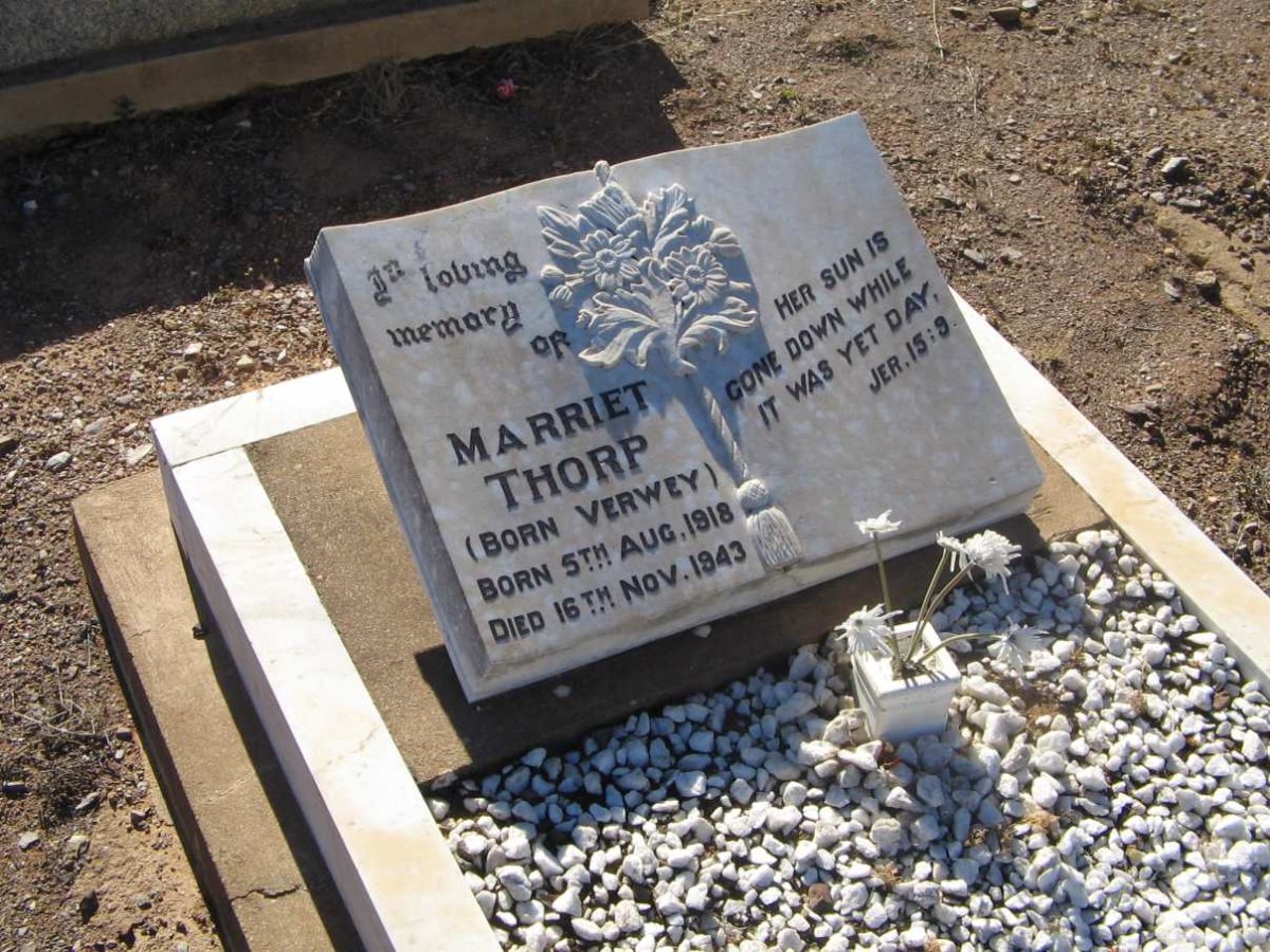 THORP Marriet nee VERWEY 1918-1943