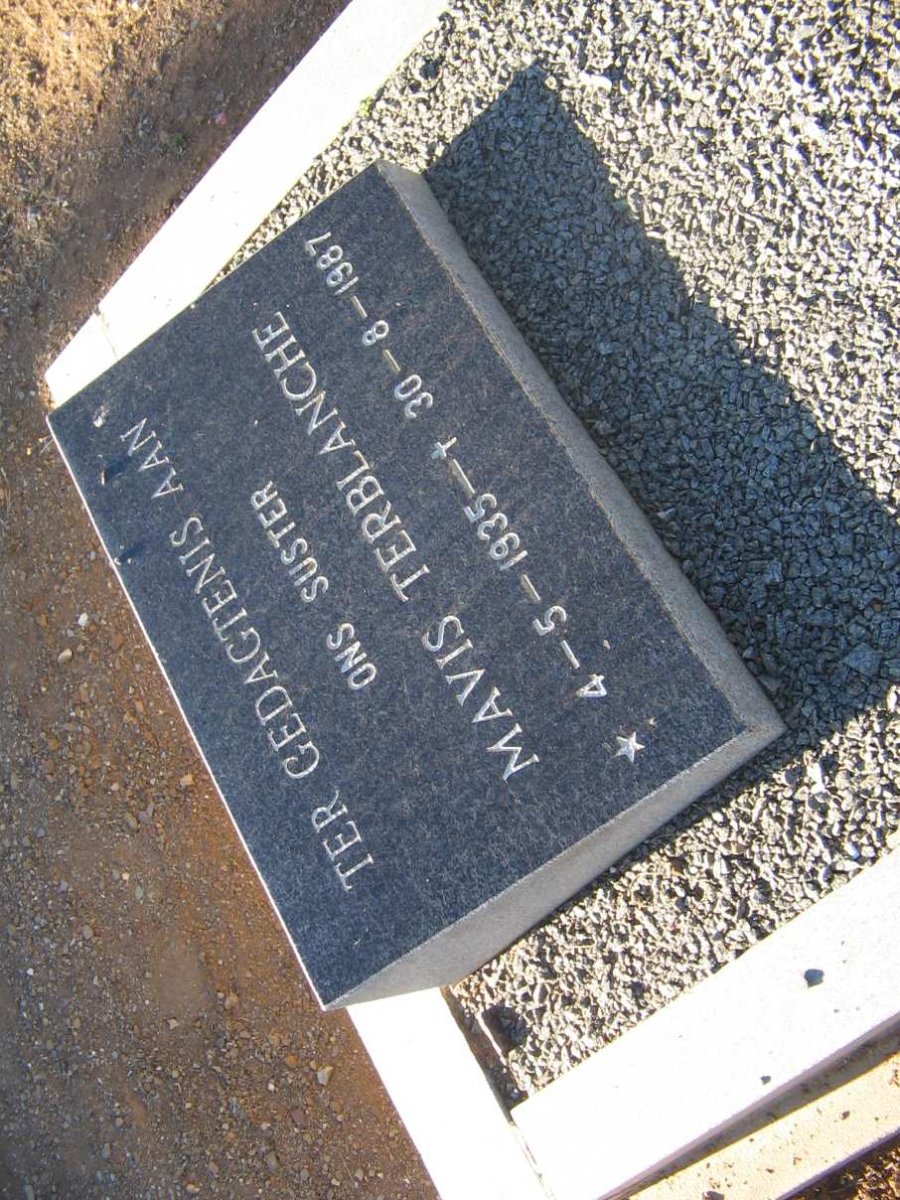 TERBLANCHE Mavis 1935-1987