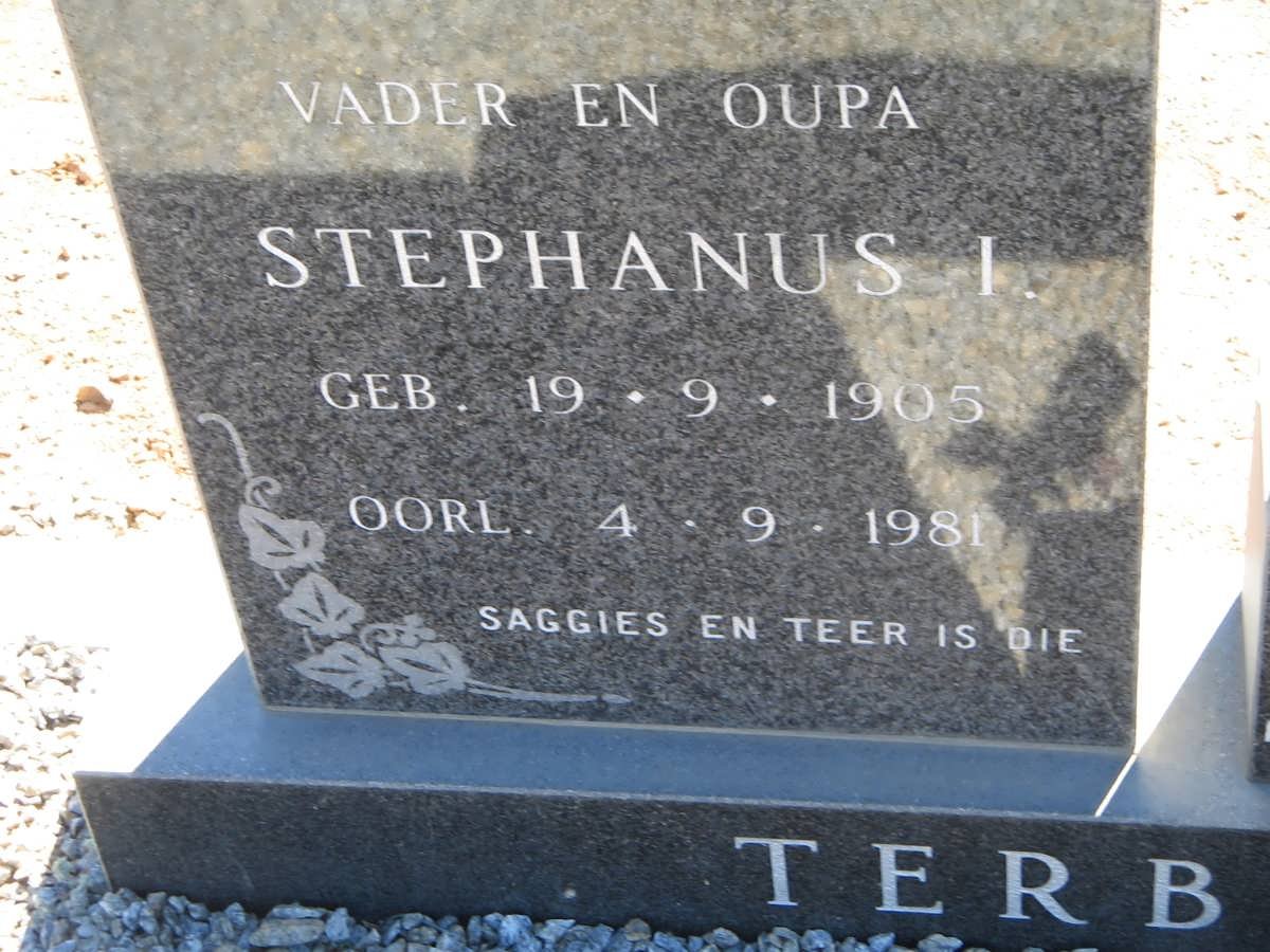 TERBLANCHE Stephanus I. 1905-1981 &amp; Gertina S.P. V.D. MESCHT 1908-1989