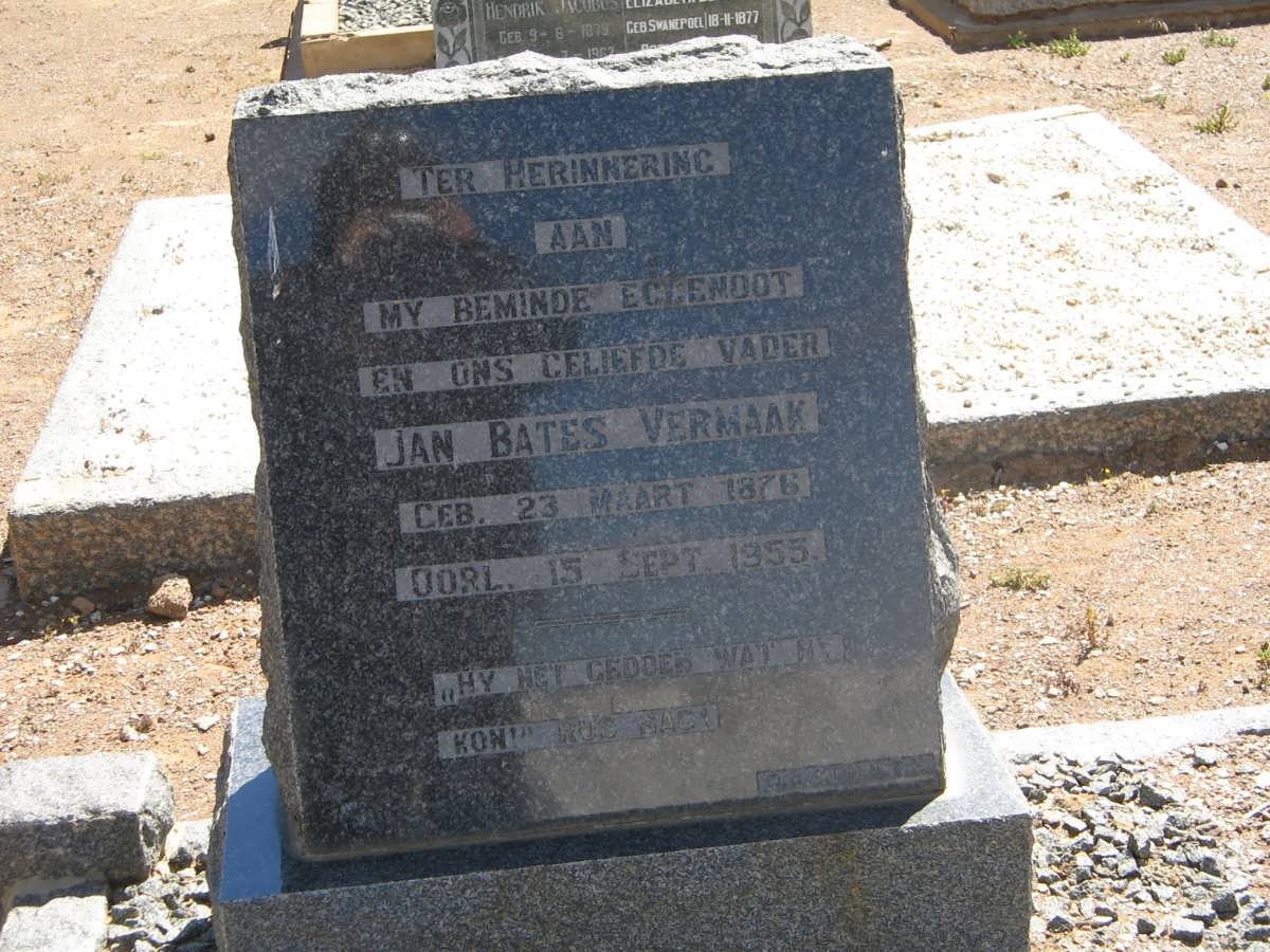 VERMAAK Jan Bates 1876-1955