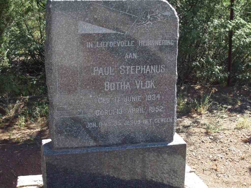 VLOK Paul Stephanus Botha 1934-1952
