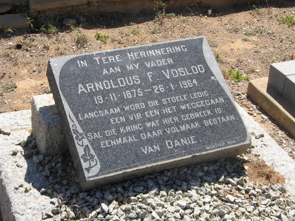 VOSLOO Arnoldus F. 1875-1964