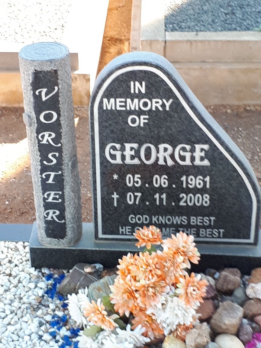 VORSTER George 1961-2008
