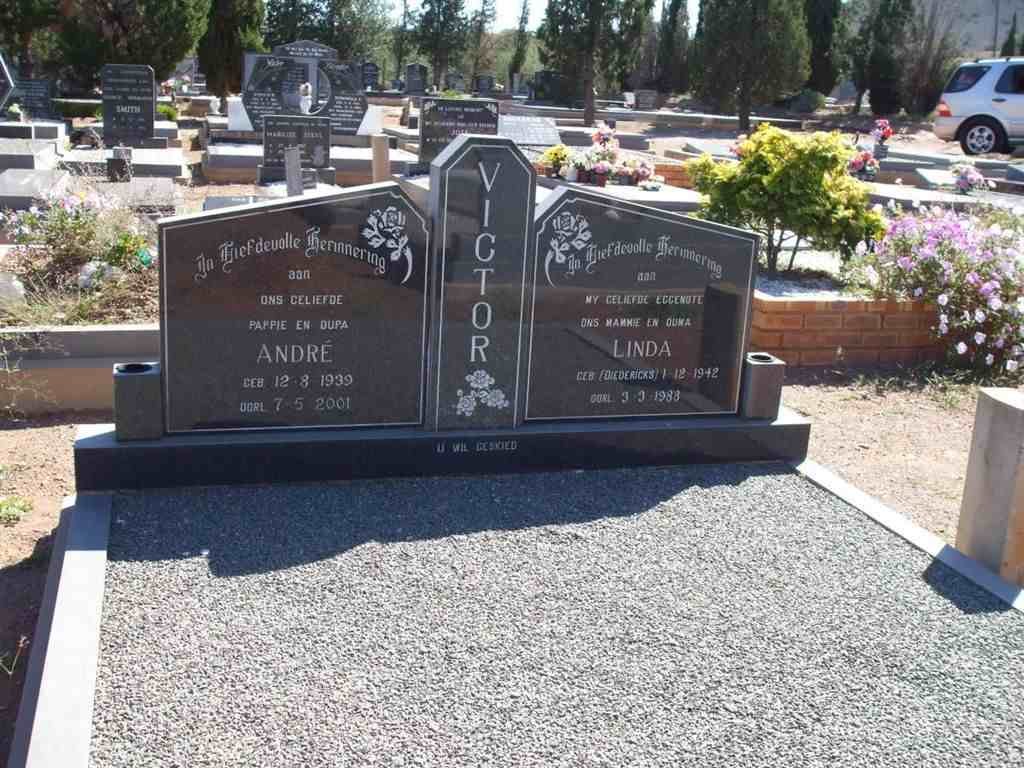 VICTOR André 1939-2001 &amp; Linda DIEDERICKS 1942-1988