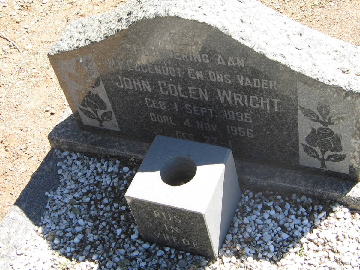 WRIGHT John Colen 1895-1956
