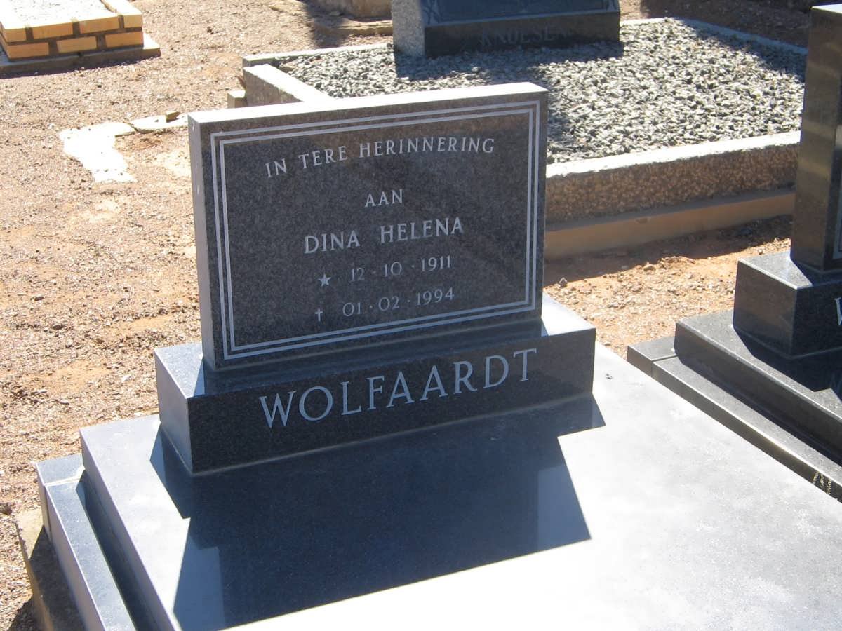 WOLFAARDT Dina Helena 1911-1994