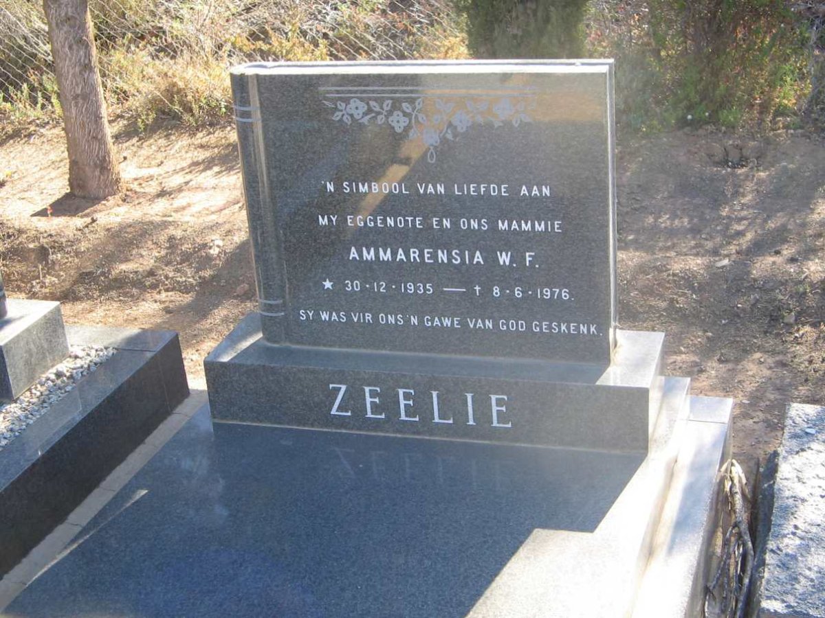 ZEELIE Ammarensia W.F. 1935-1976