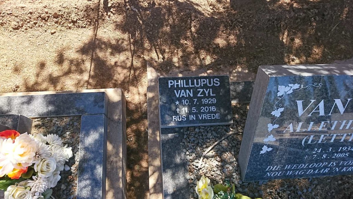 ZYL Phillupus, van 1929-2016 &amp; Alletha S.H. 1934-2005