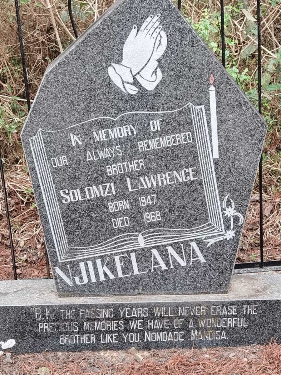 NJIKELANA Solomzi Lawrence 1947-1968