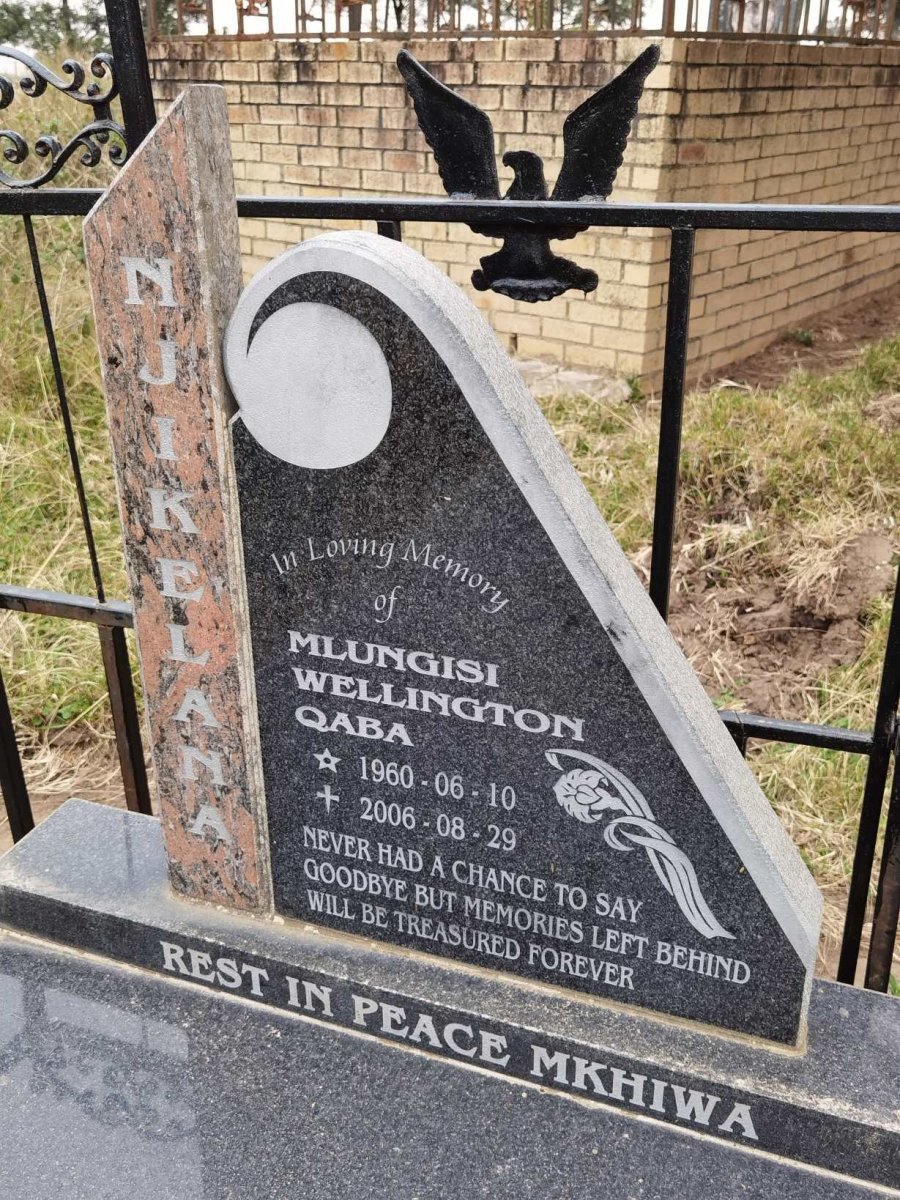 NJIKELANA Mlungisi Wellington Qaba 1960-2006