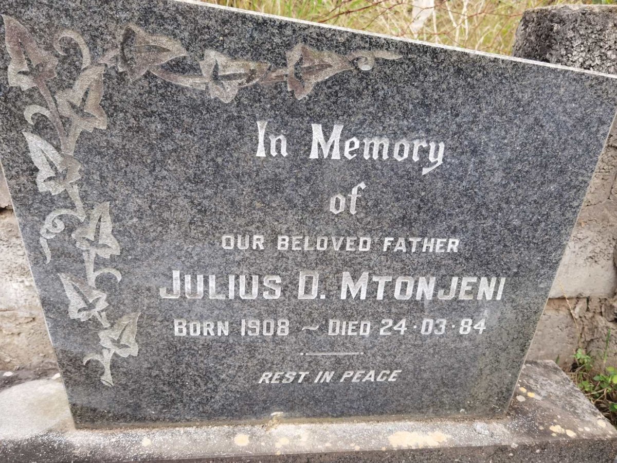 MTONJENI Julius D. 1908-1984