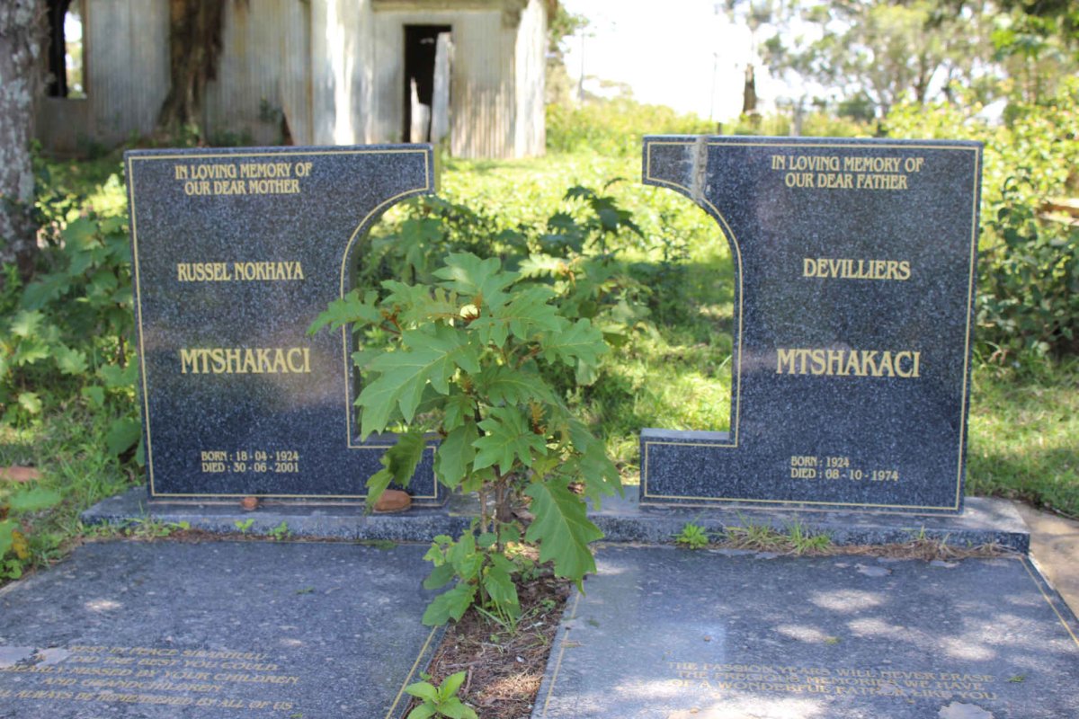 MTSHAKACI Devilliers 1924-1974 &amp; Russel Nokhaya 1924-2001