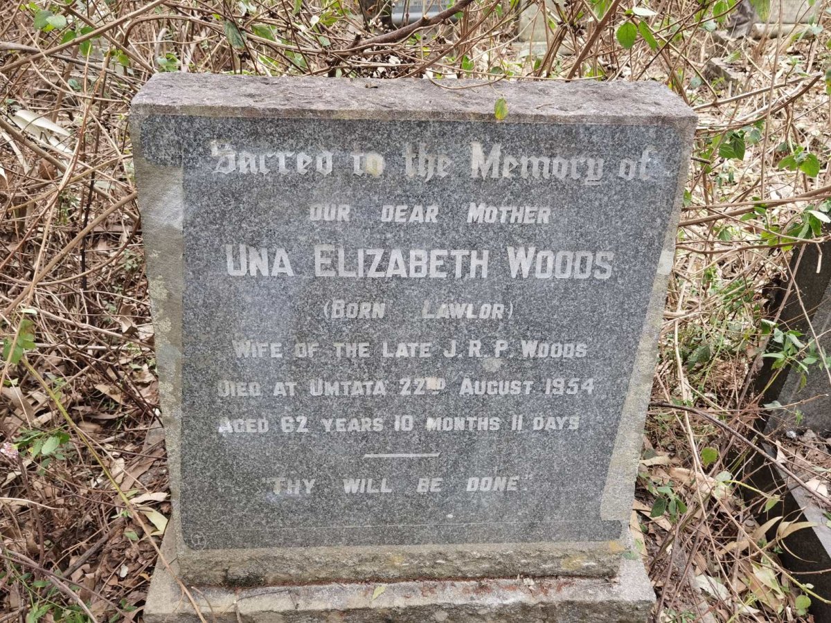 WOODS Una Elizabeth nee LAWLOR -1954