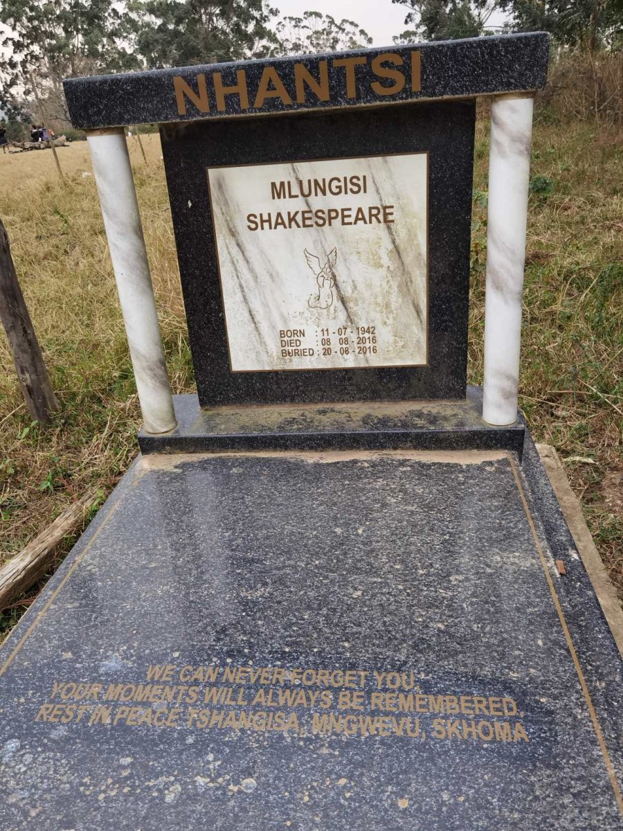 NHANTSI Mlungisi Shakespeare 1942-2016