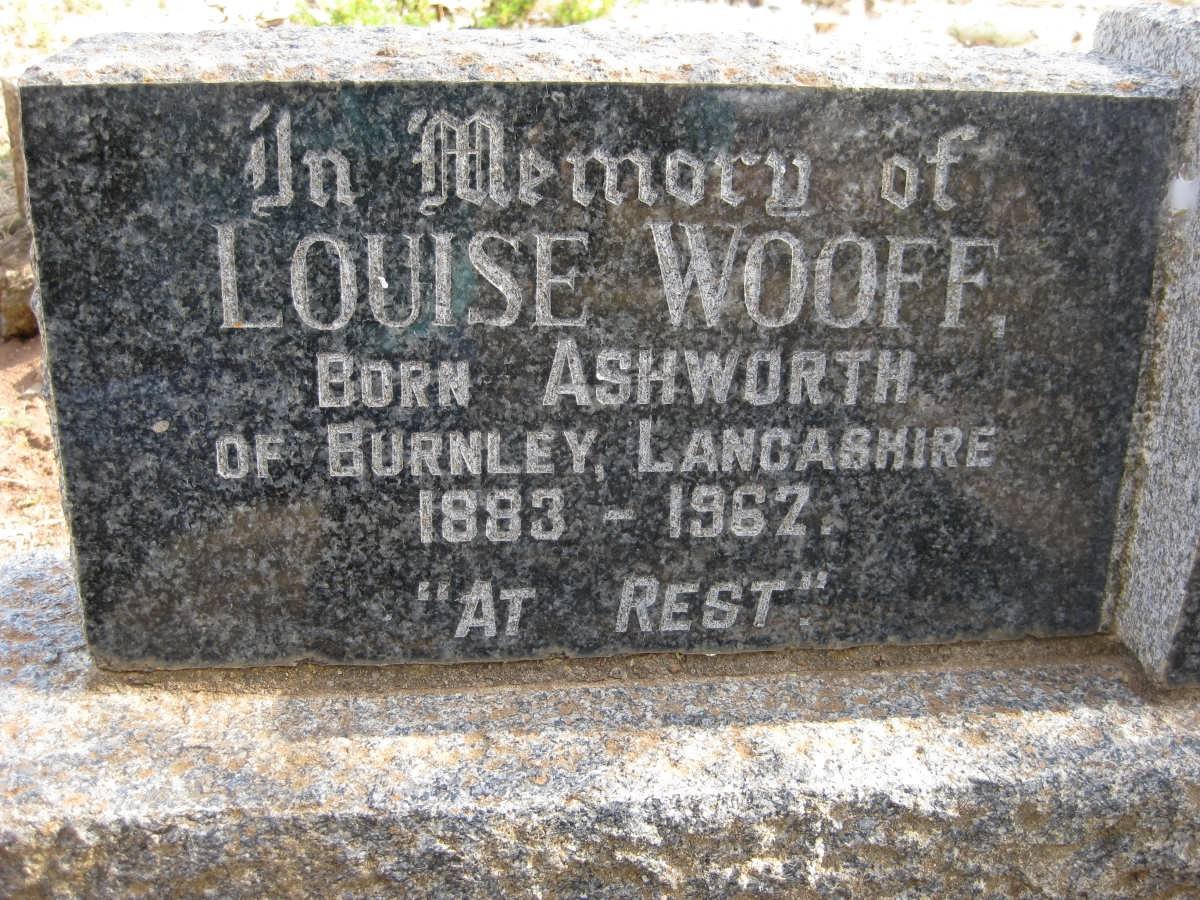 WOOFF Louise nee ASHWORTH 1883-1962