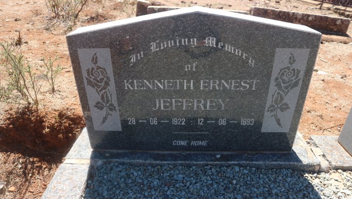 JEFFREY Kenneth Ernest 1922-1993