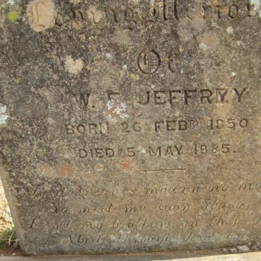 JEFFREY W. F. 1850-1885