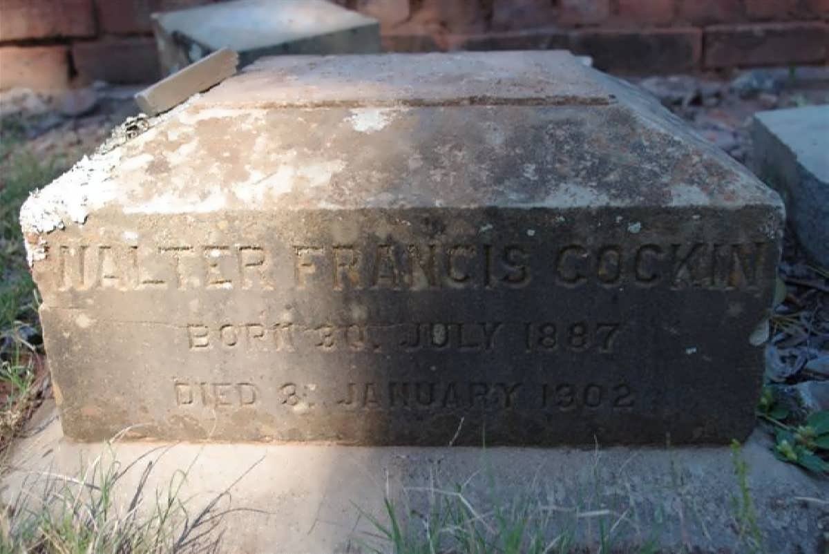 COCKIN Walter Francis 1887-1902