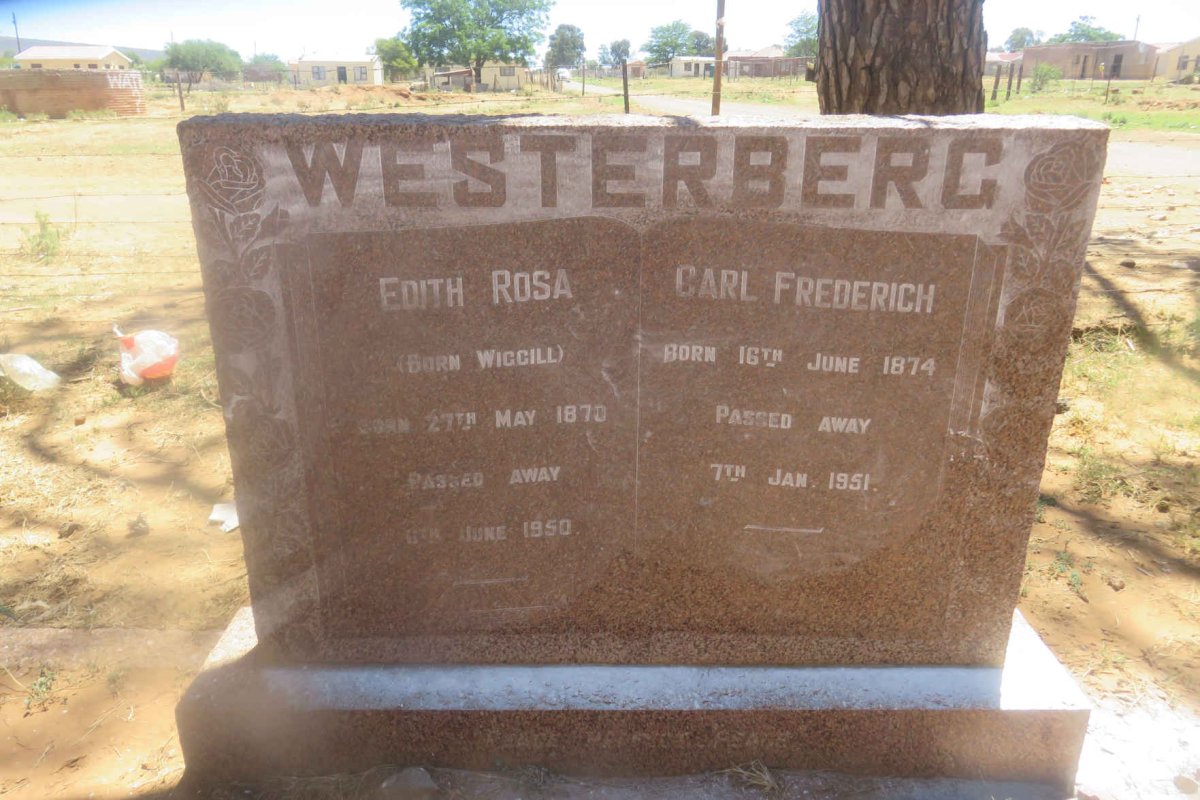 WESTERBERG Carl Frederich 1874-1951 &amp; Edith Rosa WIGGILL 1870-1950