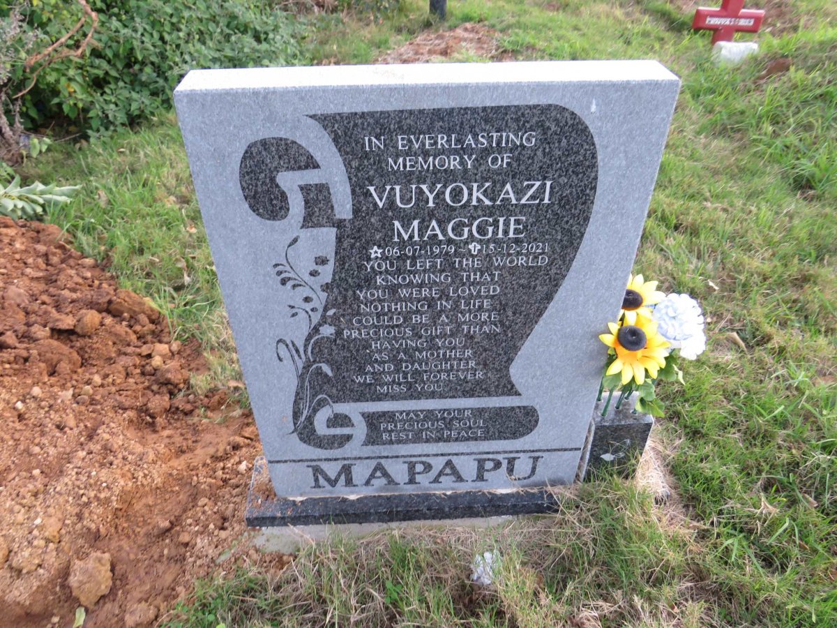 MAPAPU Vuyokazi Maggie 1979-2021