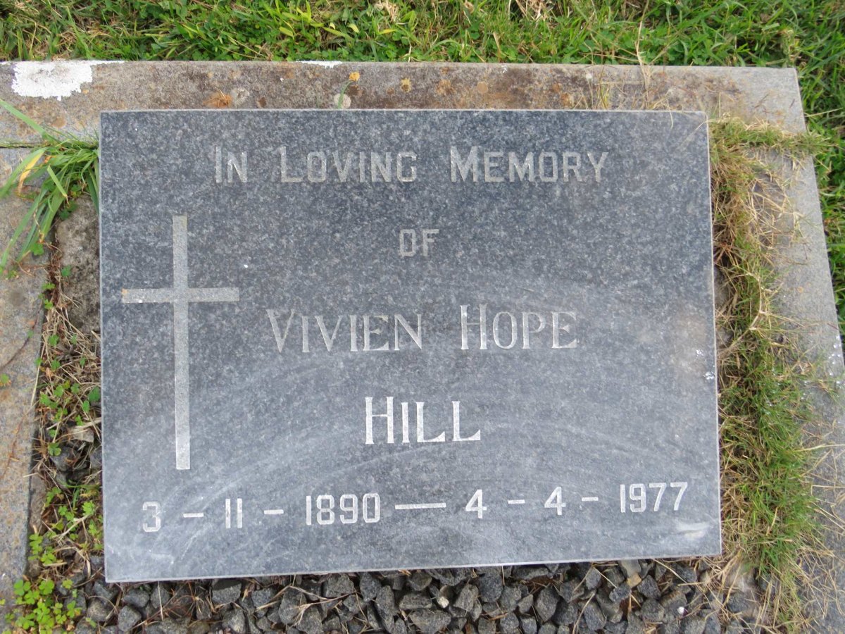 HILL Vivien Hope 1890-1977