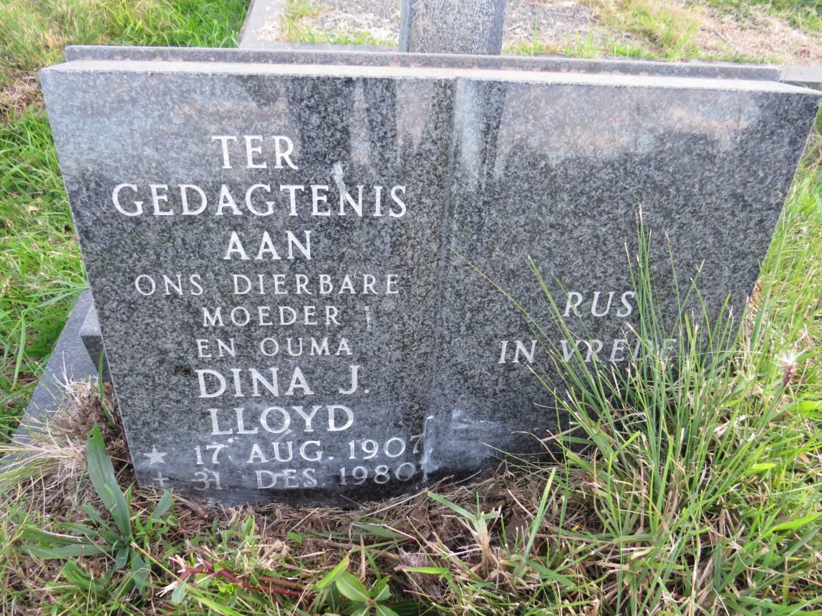 LLOYD Dina J. 1907-1980