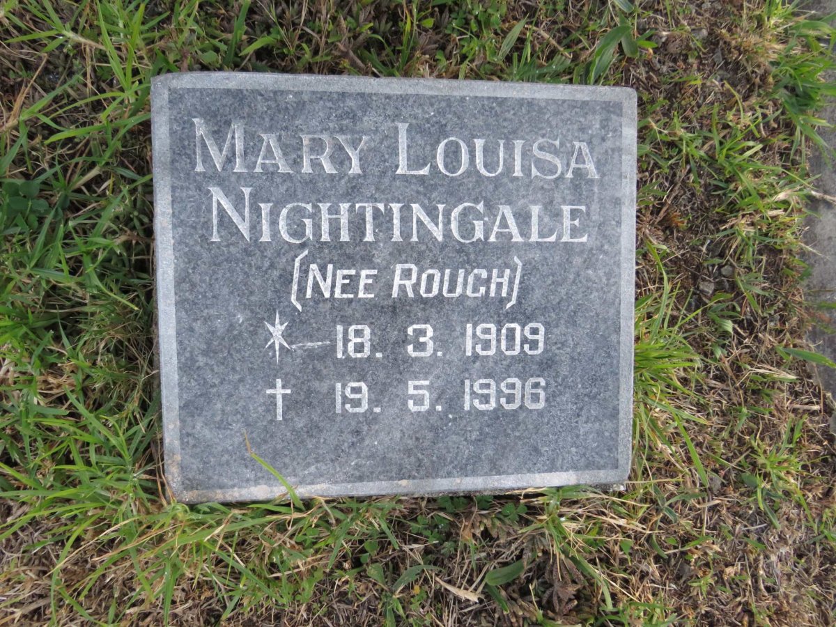 NIGHTINGALE Mary Louisa ROUGH 1909-1996