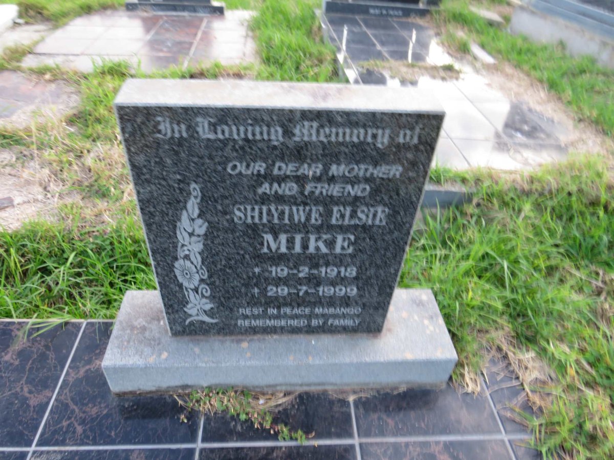 MIKE Shiyiwe Elsie 1918-1999