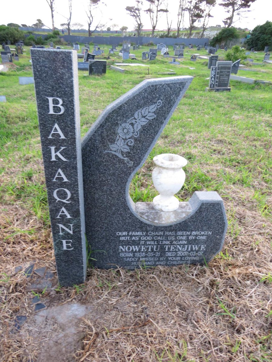 BAKAQANE Nowetu Tenjiwe 1938-2007