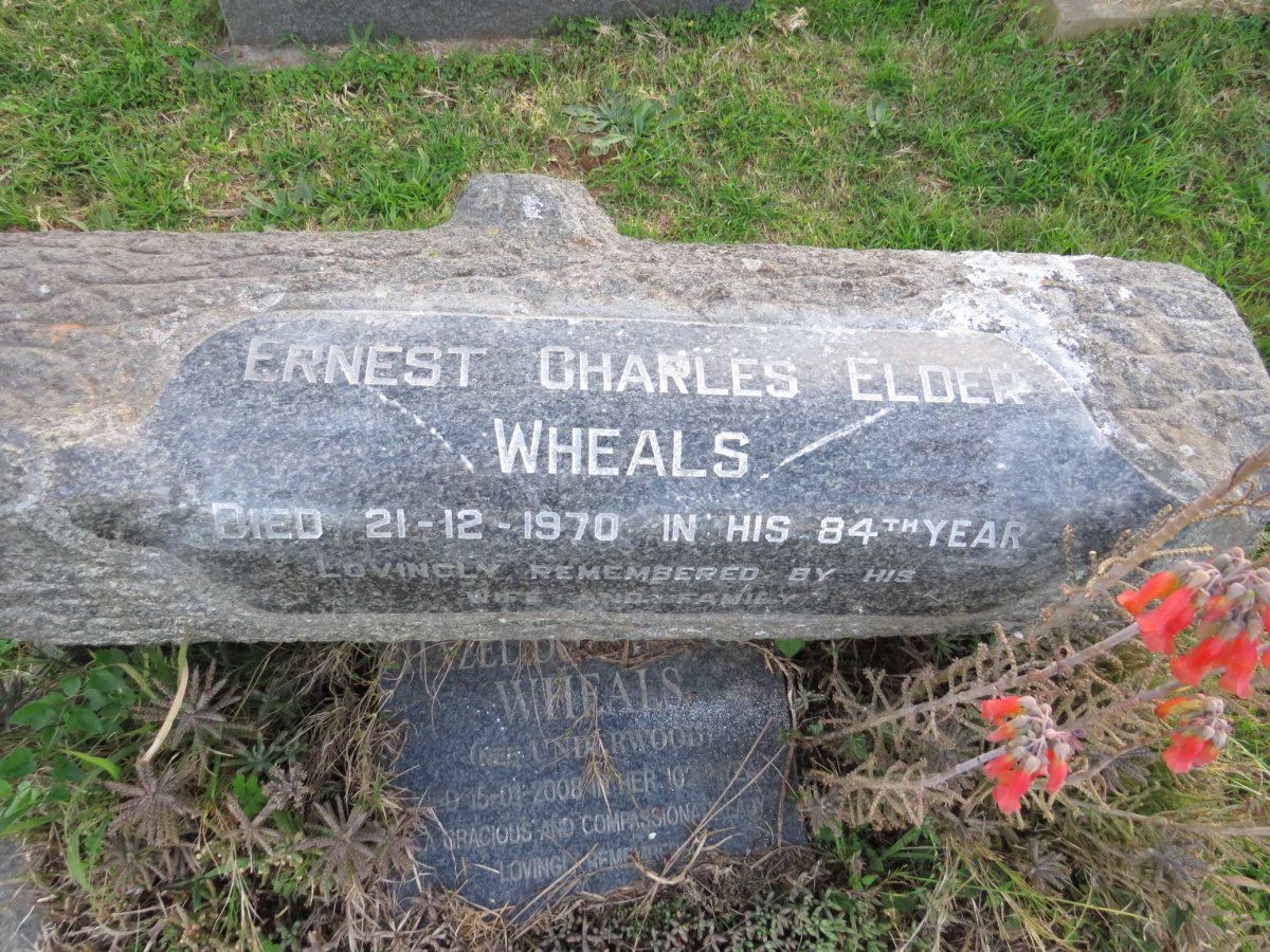 WHEALS Ernest Charles Elder -1970