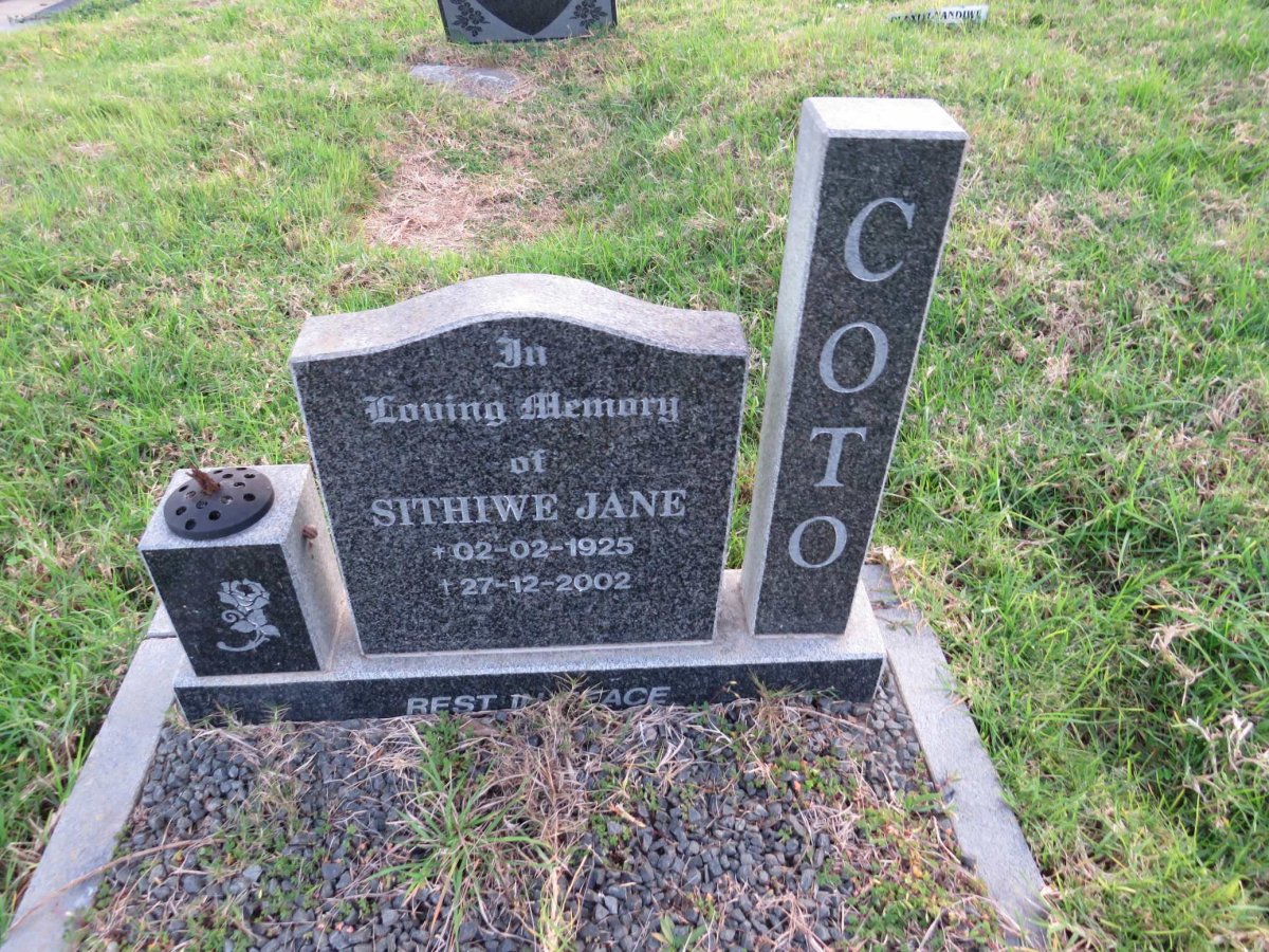 COTO Sithiwe Jane 1925-2002