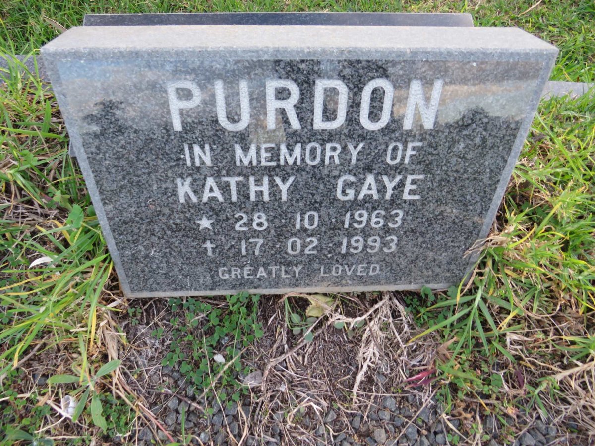 PURDON Kathy Gaye 1963-1993
