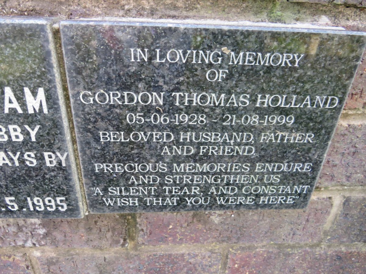 HOLLAND Gordon Thomas 1928-1999