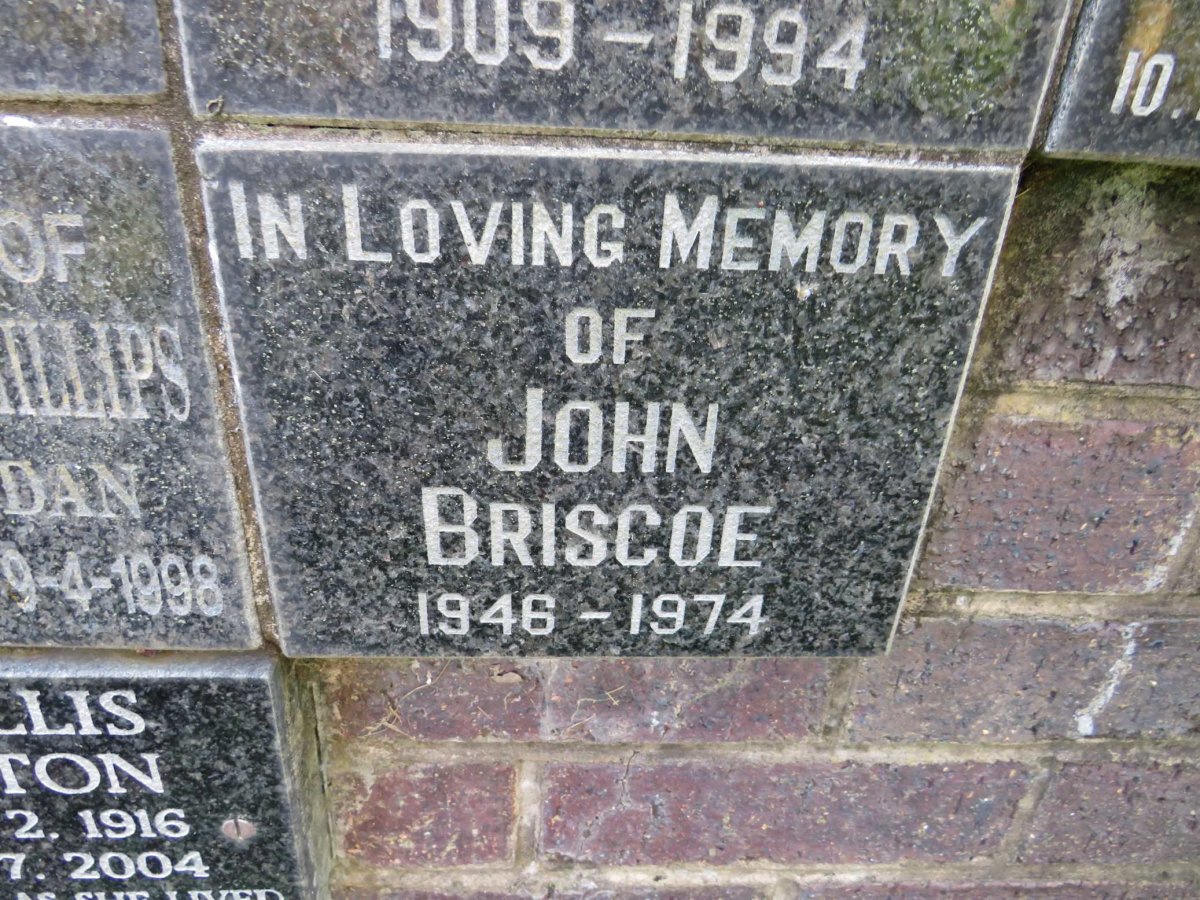 BRISCOE John 1946-1974