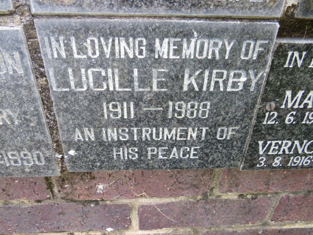 KIRBY Lucille 1911-1988